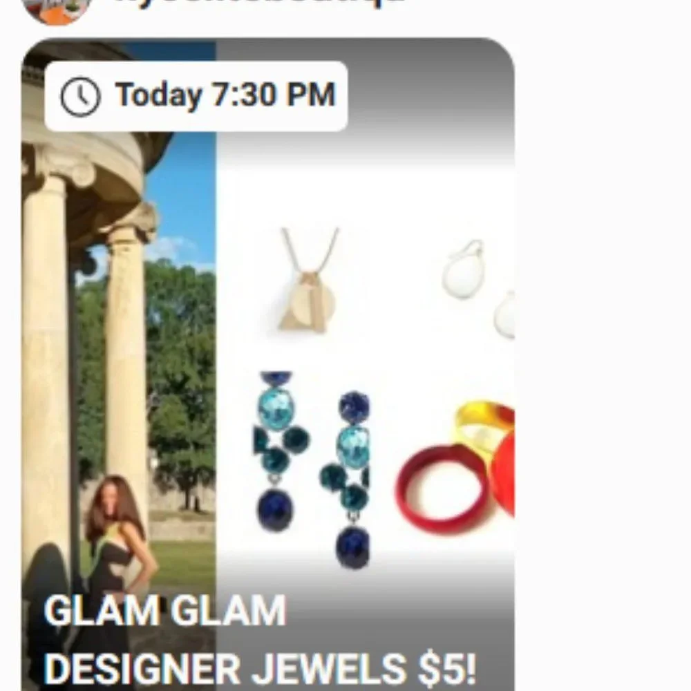 Live Posh Show Designer Jewelry Sale 11/7 7:30 PM EST LIKE THIS LISTING NOTIFIED